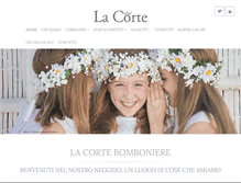 Tablet Screenshot of lacortebomboniere.com